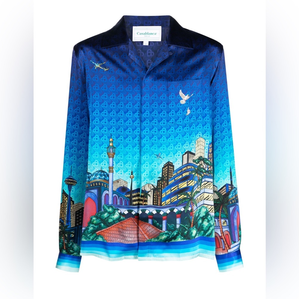 CASABLANCA Paris - The Night View Silk Shirt